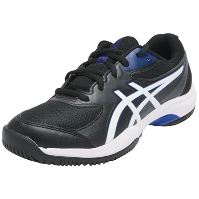 Afbeelding van Asics GEL GAME 10 Unisex Tennisschoenen voor alle ondergronden kinderen, Maat: 40, Black/white Imitatieleer/ textiel
