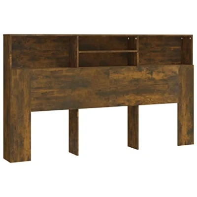 Afbeelding van vidaXL Hoofdbordkast, gerookt eiken, 180 x 19 103,5 cm