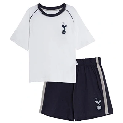 Afbeelding van Tottenham Hotspur FC Korte pyjama voor jongens met T shirt en voetbalshorts, Wit.