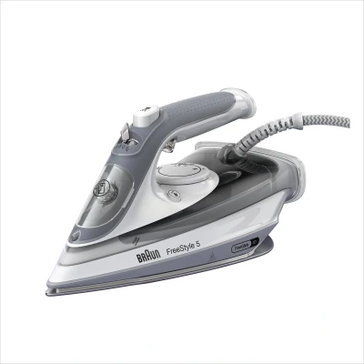 Afbeelding van Braun FreeStyle 5 SI 5078 GY Stoomstrijkijzer 2800 W iCare Technologie FreeGlide 3D Zool Zwart