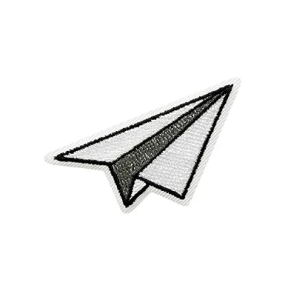 Afbeelding van Mono Quick Origami Jet Vliegtuig strijkpatch 3,5 cm x 4