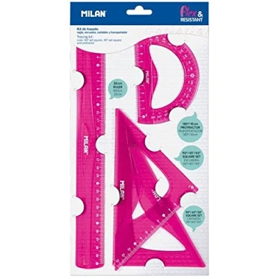 Image de Jeu dessin flexible Rose 30 cm 4 pièces