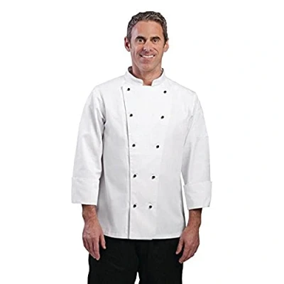 Afbeelding van Whites Chicago unisex koksbuis lange mouw wit XL