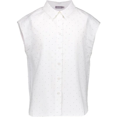 Afbeelding van Geisha Blouse met gittersteentjes Wit Maat 176