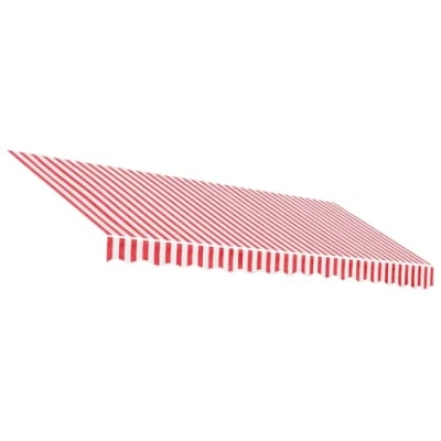 Afbeelding van Vervangingsdoek voor luifel gestreept 4x3 m rood en wit