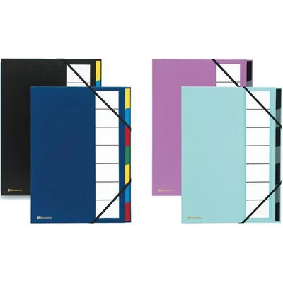 Image de Trieur rigide ordonator dos extensible 7 compartiments noir