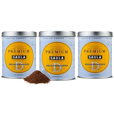 Afbeelding van Saula koffie, verpakking van 3 blikjes 250 g. Premium gemalen 100% Arabica.