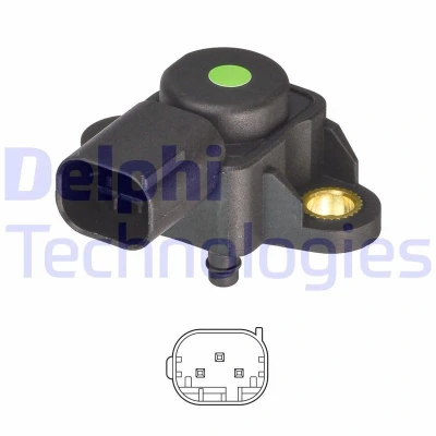 Afbeelding van Delphi Diesel MAP sensor PS20068 12B1