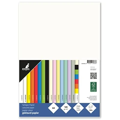 Afbeelding van Papier Kangaro, Room wit