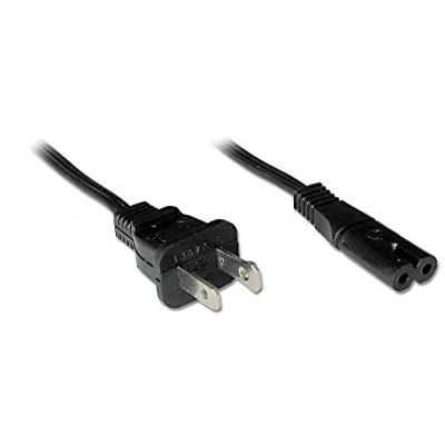 Image de Lindy Câble d&#039;alimentation IEC 60320 C7 pour NEMA 1 15 (M) CA 110 V 2 m noir