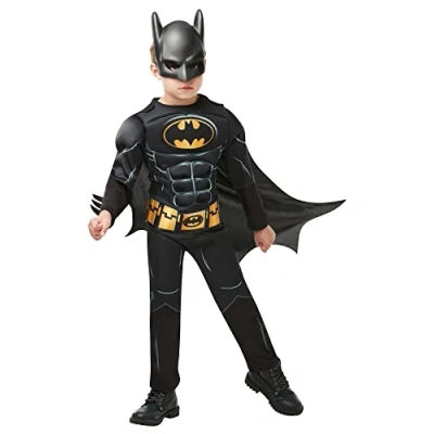 Afbeelding van RUBIES FRANCE Batman luxe jongenskostuum met masker 128/140 (9 10 jaar)