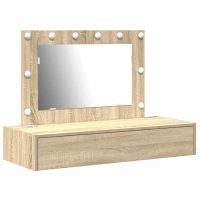 Afbeelding van vidaXL Eiken Sonoma Bewerkt hout 100 x 40 70 cm Kaptafel Rechthoekig