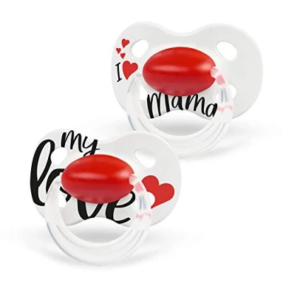 Afbeelding van Medela Baby Fopspeen Original Hoge acceptatie orthdontisch ergonomische vorm Signature Love Mama 6 18 maanden 2 stuks