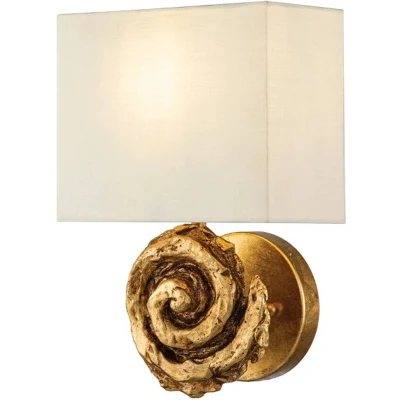 Afbeelding van Flambeau LED Wandlamp Swirl 1X E27 Max 60W Gold Leaf