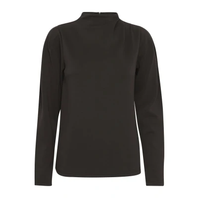 Afbeelding van ICHI Ihnaida Longsleeve, Dames, Maat: Medium, Black