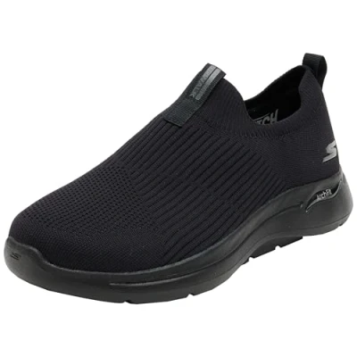 Afbeelding van Skechers Go Walk heren instapschoen zwart Maat 43