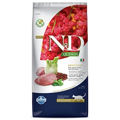 Afbeelding van Farmina N&amp;D Quinoa Adult kat Digestion Lam 5kg