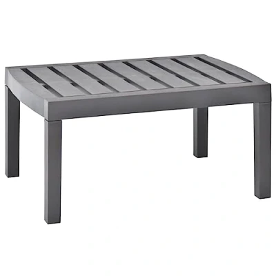 Afbeelding van Tuintafel 78x55x38 cm kunststof mokkakleurig