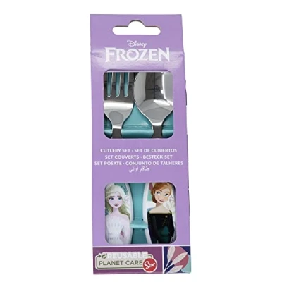 Afbeelding van Frozen Trust The Joy kinderbestek, metaal, 2 delig