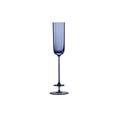 Afbeelding van L.S.A. Champagne Theatre Flute 130 ml Set van 2 Stuks Blue / Glass