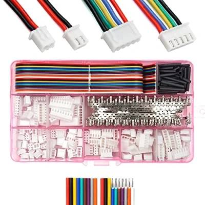 Afbeelding van 2,54 mm XH connectoren, spilkop en lintkabel, draadset compatibel met JST 2/3/4/5/6/7/8 vrouwelijke connector
