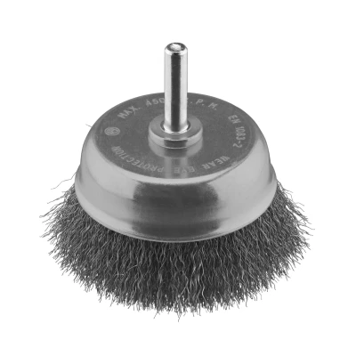 Afbeelding van Komstaaldraadborstel (boormachine) voor metaal, beton fijn, diameter 75mm.