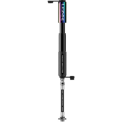 Afbeelding van Lezyne Pocket Drive Pro Handpomp Fietspomp Tot 11 bar ABS Flex Hose Presta en Schrader ventielen Aluminium Neo metallic/Zwart