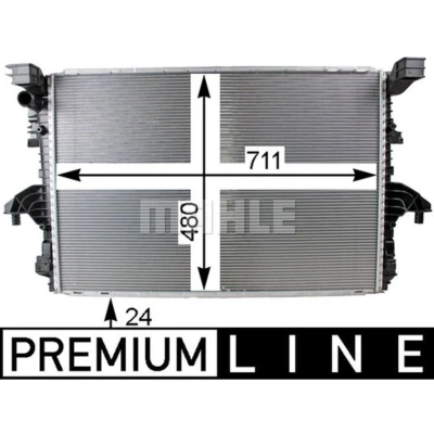 Afbeelding van MAHLE ORIGINAL CR 805 000P Radiateur 711 480 24 Koelribben gesoldeerd