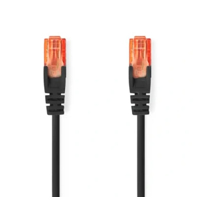 Afbeelding van Nedis CAT6 Netwerkkabel RJ45 Male U/UTP 15.0 m Rond PVC Zwart Label