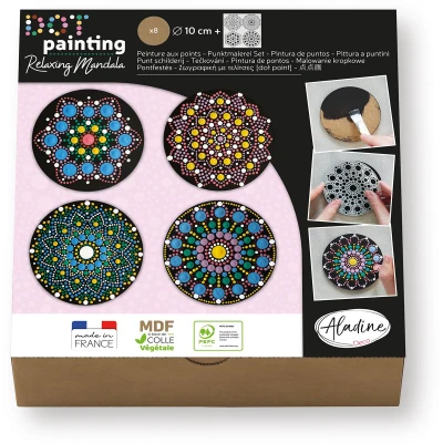 Afbeelding van Aladine Dot Painting Set 8 Ringen 10cm