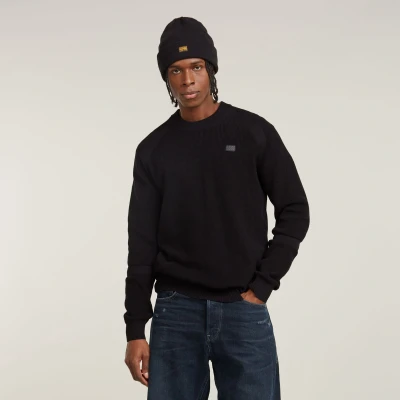 Afbeelding van G STAR Detailed Trui, Heren, Maat: XL, Dk black