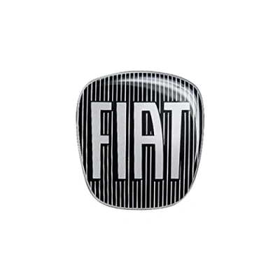 Afbeelding van Fiat 14186C 3D sticker logo vervanging voor 500X, achter, zwart