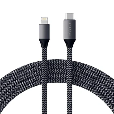 Afbeelding van Satechi Type C to Lightning Cable 1,8m space gray ST TCL18M
