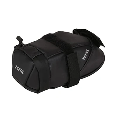 Image de Sacoche selle zefal iron pack 2 s ds noir 0.5l fixation velcro sur rail et tige