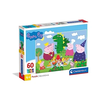 Afbeelding van Clementoni Peppa Pig Legpuzzel Kinderpuzzel Puzzel 60 stukjes Vanaf 4 jaar