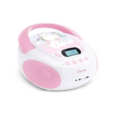 Afbeelding van Mooov 477407 Unicorn CD speler voor kinderen, met USB poort