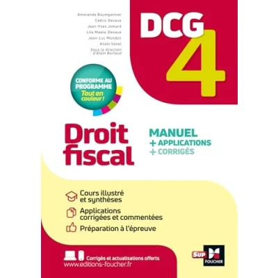 Afbeelding van DCG 4 DROIT FISCAL MANUEL ET APPLICATIONS 2025 2026
