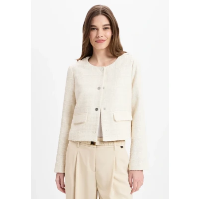 Afbeelding van comma Blazer, Dames, Maat: 34, Beige