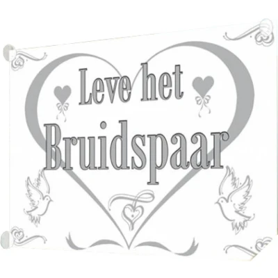 Afbeelding van Raamvlag Just Married