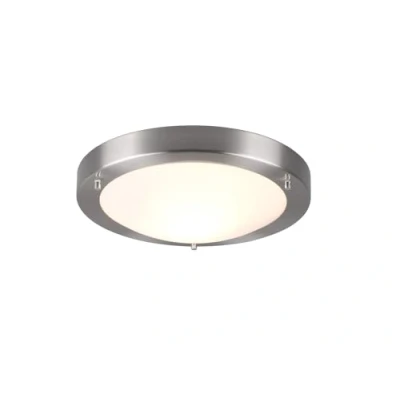 Afbeelding van TRIO Condus Plafondlamp Nikkel mat excl. 1x E27 60W Badkamerverlichting IP44