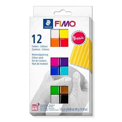 Afbeelding van 12 Brilliant Colours Pack Set Fimo Soft
