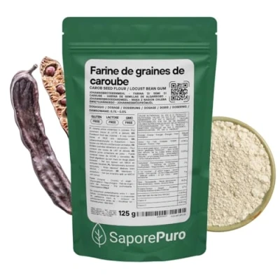 Afbeelding van Saporepuro Carobe Seed Meel 125 g Ideaal voor ijs en sorbets