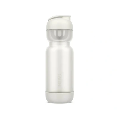 Afbeelding van Mepal Shakebeker Sport 800 ml Shake en drink Inclusief mixer &amp; maatverdeling Eenvoudig schoon te maken Drinkflessen Ceramic white
