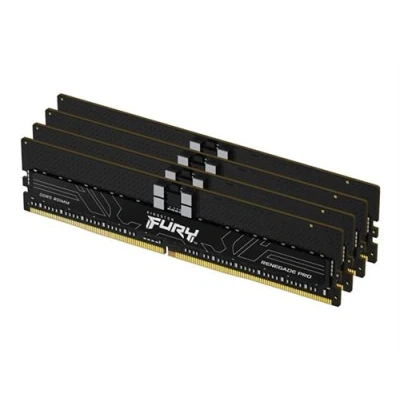 Image de Kingston FURY Renegade Pro DDR5 kit 128 Go: 4 x 32 Go DIMM 288 broches 5600 MHz / PC5 44800 CL28 1.35 V mémoire enregistré on die ECC noir