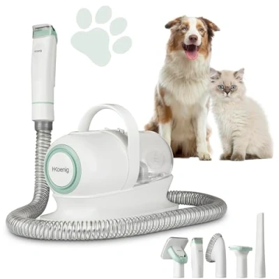 Afbeelding van H. Koenig Handstofzuiger PAW400 300 W voor de verzorging van huisdieren Wit