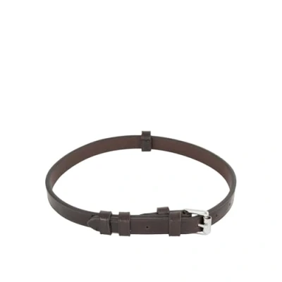 Afbeelding van BR Riempje 16mm Kaakbeschermer Rolgesp Bruin/Zilver Full