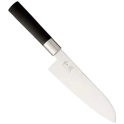 Afbeelding van KAI Wasabi Black Yanagiba Bladlengte 21,0 cm gepolijst roestvrij staal 6A/1K6 58 (±1) HRC zwart polypropyleen handvat sushi mes, sashimi Made in Japan