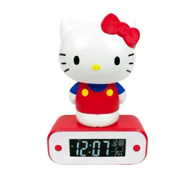 Afbeelding van Hello Kitty Digitale Wekkerradio met LED Lamp Wekker Radio Datum Kamertemperatuur