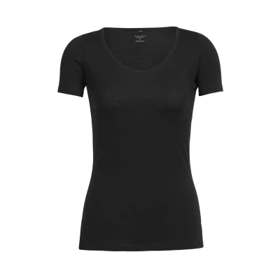 Afbeelding van Icebreaker Merino Siren SS Sweetheart Hemd, Dames, Maat: XS, Black