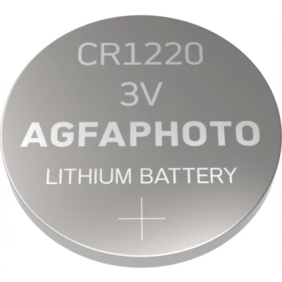Afbeelding van Agfaphoto Batterij Lithium, knoopcel, CR1220, 3V Extreme, retailblister (5 pack)